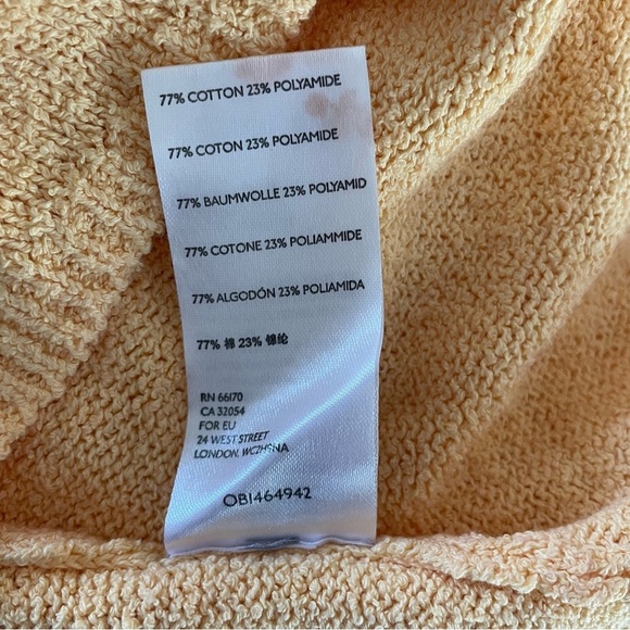 New! Free People FP Beach Gold Poppy Sweater Cover- Up Mini Dress 20721 - Picture 9 of 11